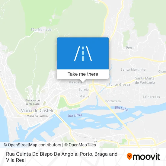 Rua Quinta Do Bispo De Angola map