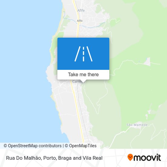 Rua Do Malhão mapa