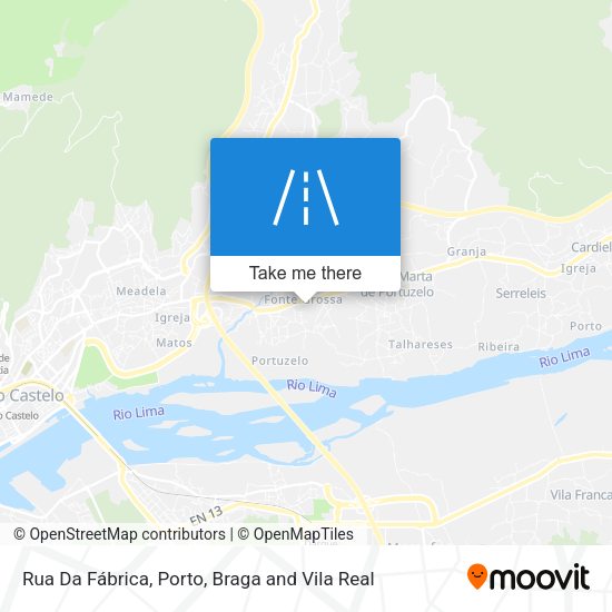 Rua Da Fábrica mapa