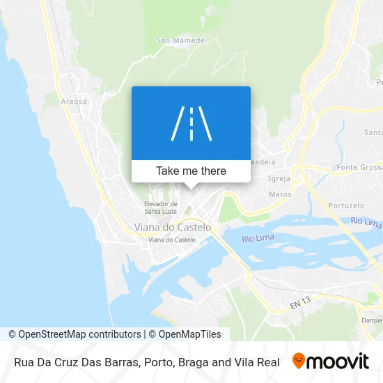 Rua Da Cruz Das Barras map