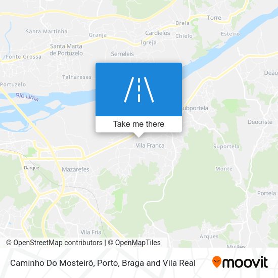 Caminho Do Mosteirô map