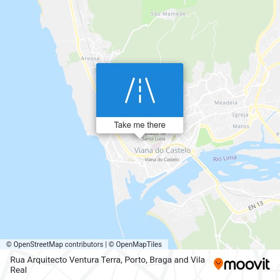 Rua Arquitecto Ventura Terra map