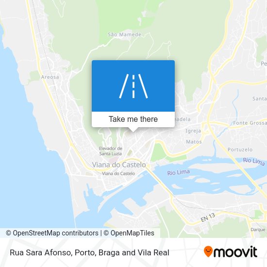 Rua Sara Afonso mapa