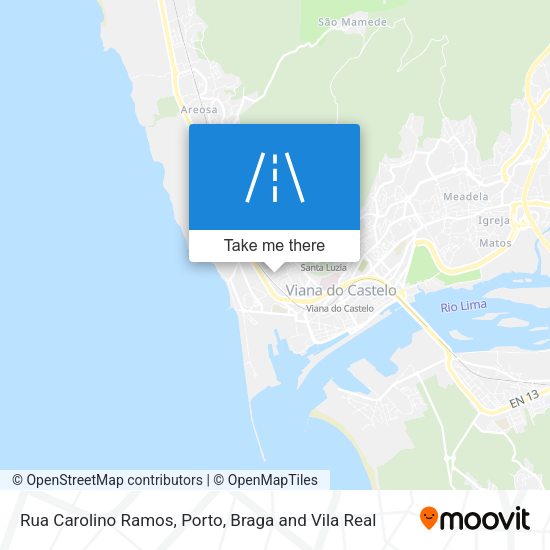 Rua Carolino Ramos mapa