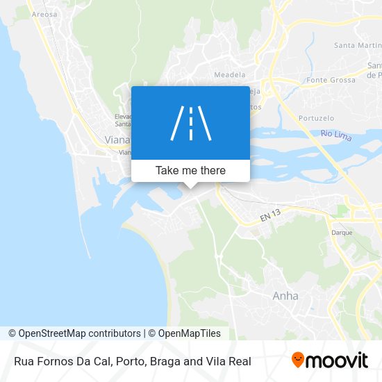 Rua Fornos Da Cal mapa