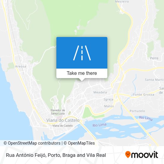 Rua António Feijó map