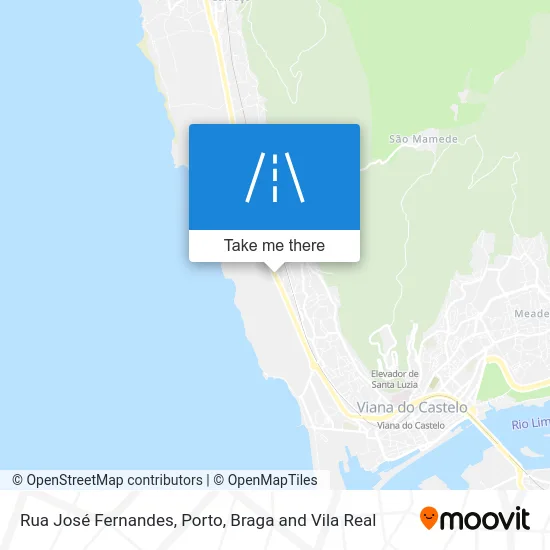 Rua José Fernandes map