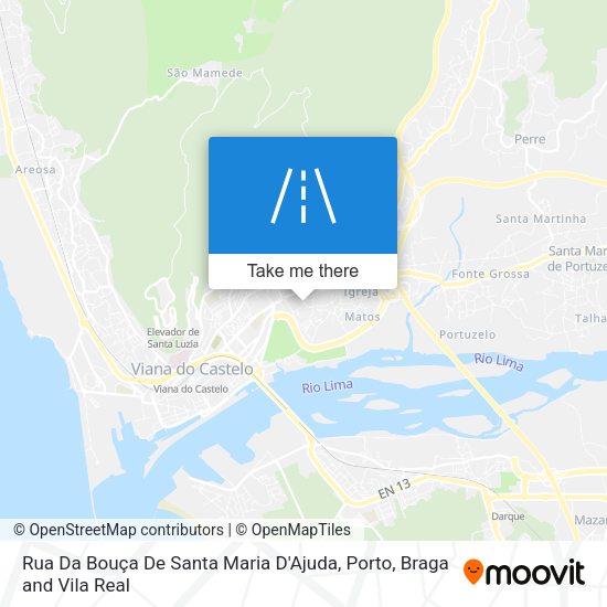 Rua Da Bouça De Santa Maria D'Ajuda map