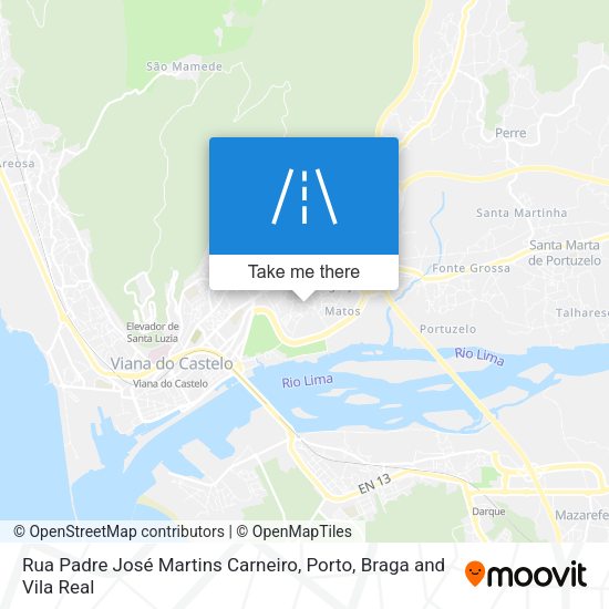 Rua Padre José Martins Carneiro map