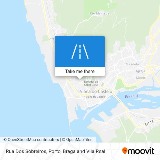 Rua Dos Sobreiros map