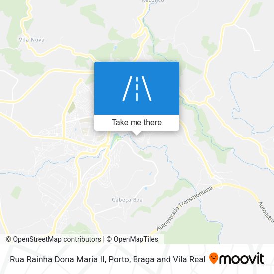Rua Rainha Dona Maria II mapa