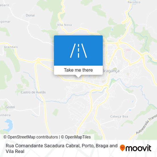 Rua Comandante Sacadura Cabral mapa