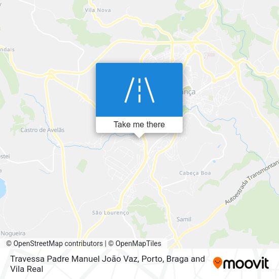 Travessa Padre Manuel João Vaz mapa