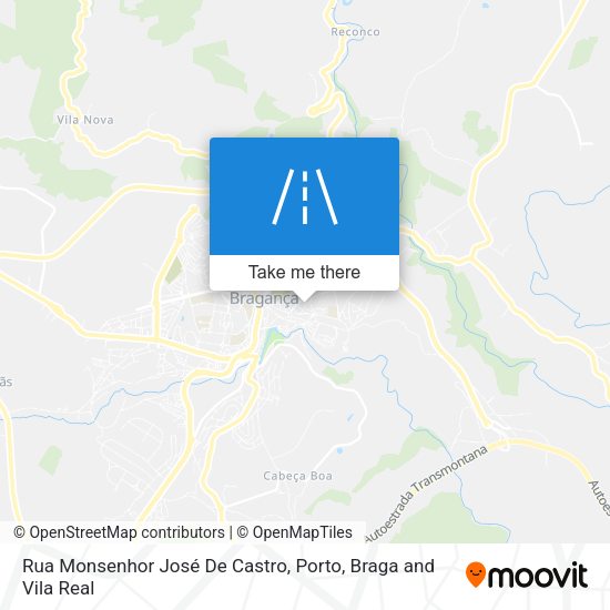 Rua Monsenhor José De Castro mapa