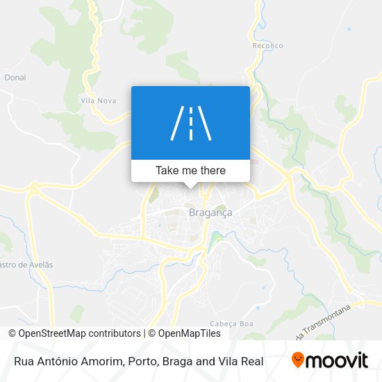 Rua António Amorim map