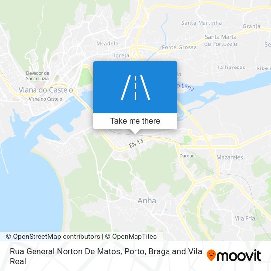 Rua General Norton De Matos mapa