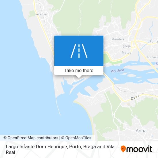 Largo Infante Dom Henrique mapa