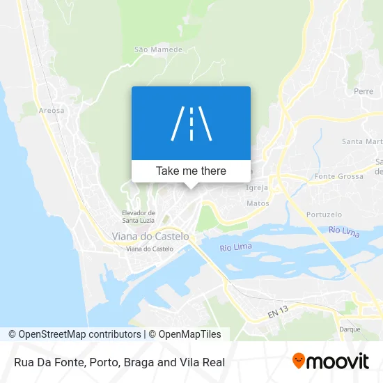 Rua Da Fonte map