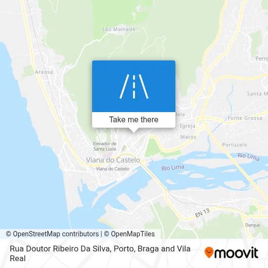 Rua Doutor Ribeiro Da Silva map