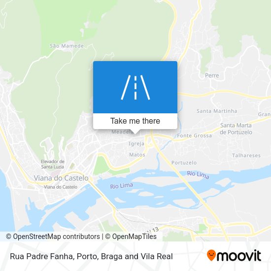 Rua Padre Fanha map