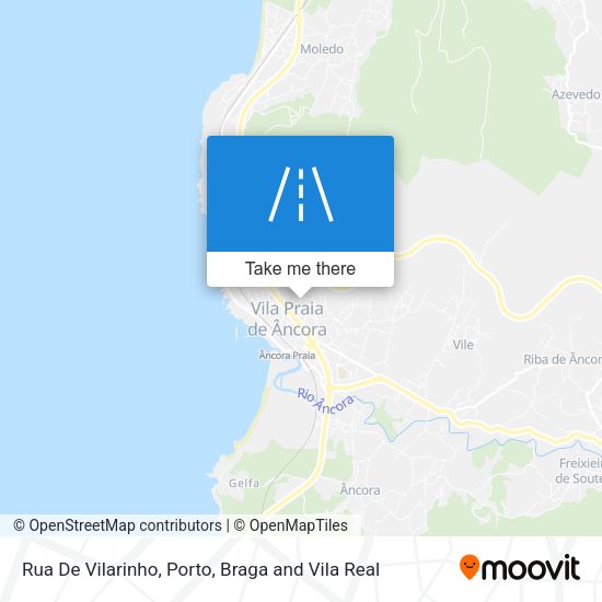 Rua De Vilarinho mapa