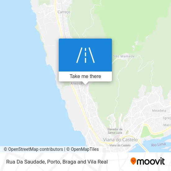 Rua Da Saudade map