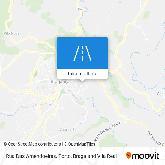 Rua Das Amendoeiras map