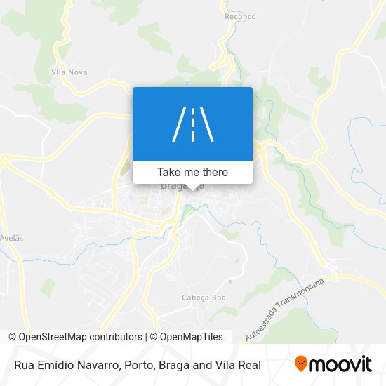 Rua Emídio Navarro mapa