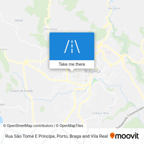 Rua São Tomé E Príncipe mapa