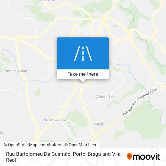 Rua Bartolomeu De Gusmão map
