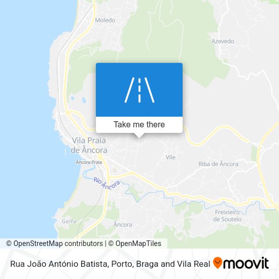 Rua João António Batista mapa