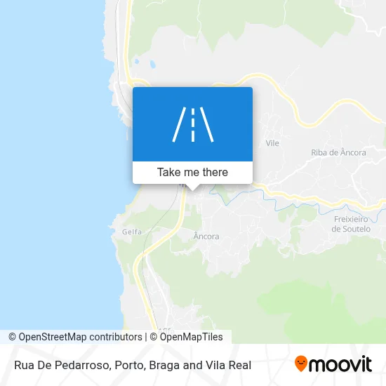 Rua De Pedarroso map