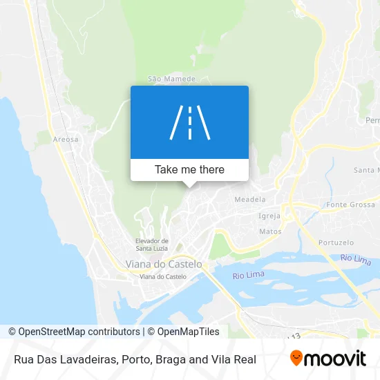 Rua Das Lavadeiras map
