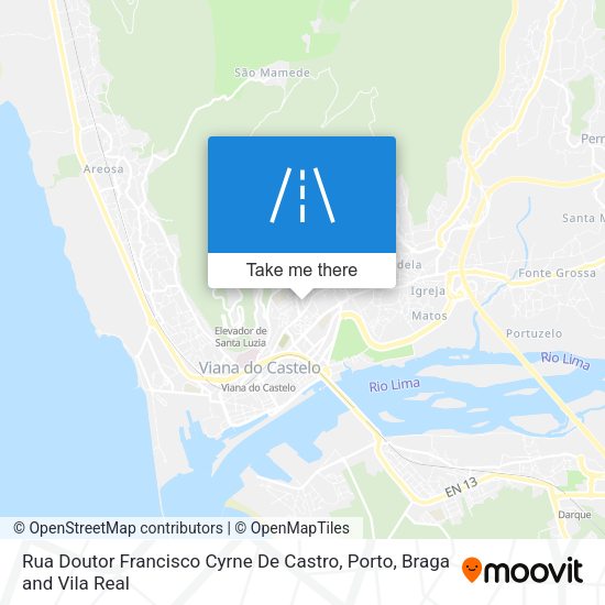 Rua Doutor Francisco Cyrne De Castro map