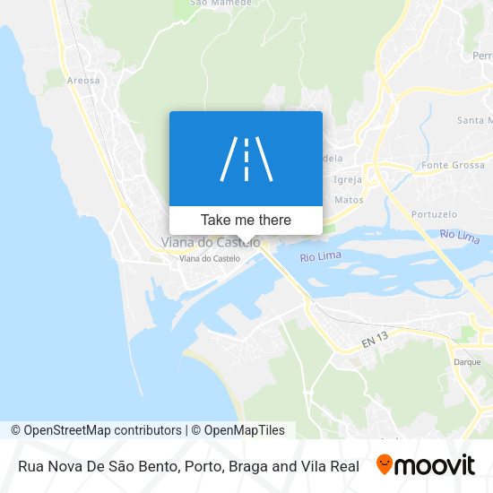 Rua Nova De São Bento mapa