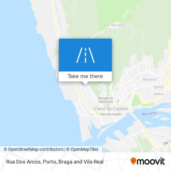 Rua Dos Arcos mapa