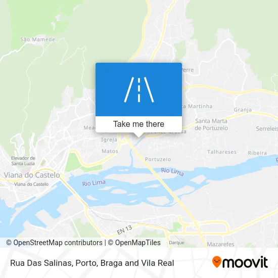 Rua Das Salinas map