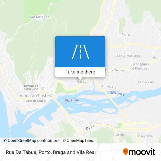 Rua Da Tábua map