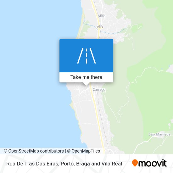 Rua De Trás Das Eiras mapa