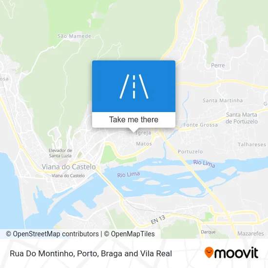 Rua Do Montinho map