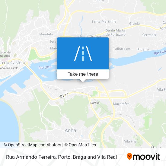 Rua Armando Ferreira mapa