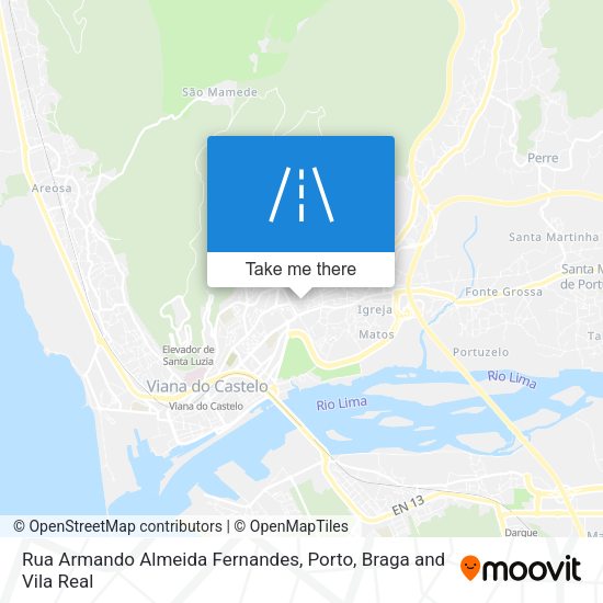 Rua Armando Almeida Fernandes mapa