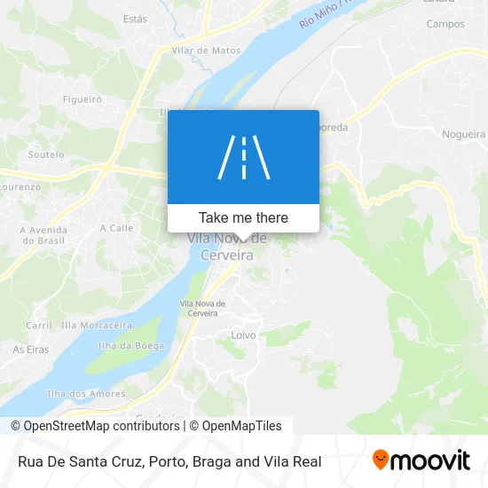 Rua De Santa Cruz map
