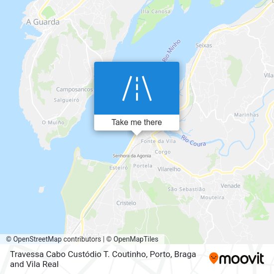 Travessa Cabo Custódio T. Coutinho mapa