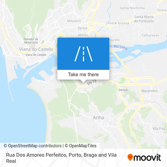 Rua Dos Amores Perfeitos map