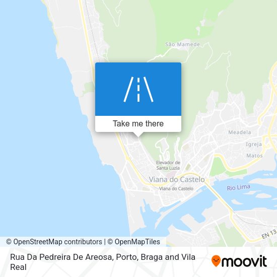 Rua Da Pedreira De Areosa map