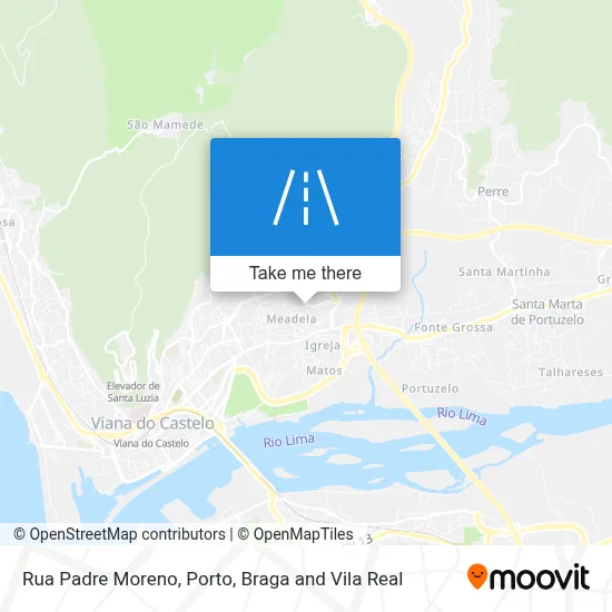 Rua Padre Moreno map