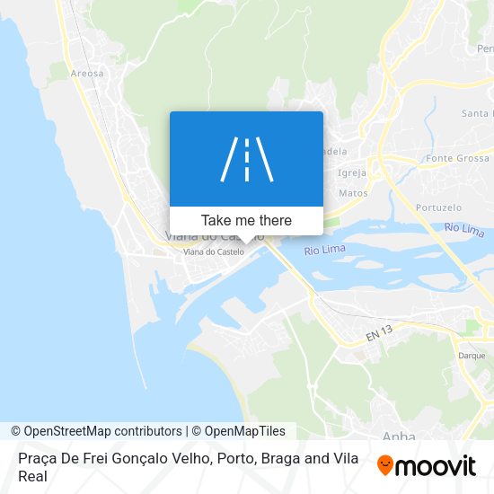 Praça De Frei Gonçalo Velho map