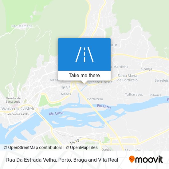 Rua Da Estrada Velha mapa