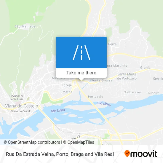 Rua Da Estrada Velha map